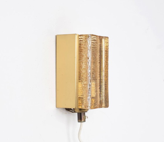 Image 1 of Lampade da parete vintage Vitrika Atlantic in ottone e vetro