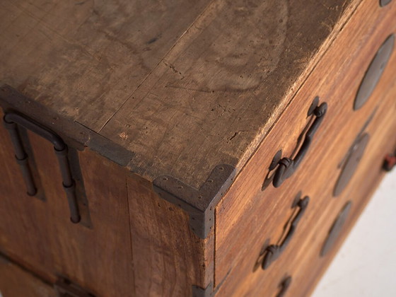 Antique Japanese multi-drawer tansu - Meiji Period / Taishō (c. ) #16 – Chest of drawers, Wood, Iron (photo 17 of 40)