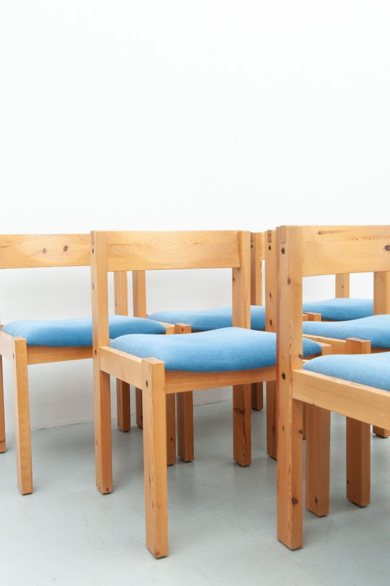 Image 1 of 6x dänische Esszimmerstühle aus Kiefer 