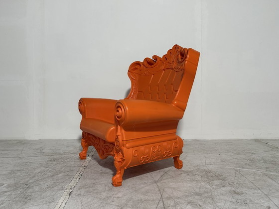 2x Slide Queen Of Love Armchairs - Moro & Pigatti - Set of 2 - Orange - Indoor & Outdoor – Plastic (photo 4 of 7)