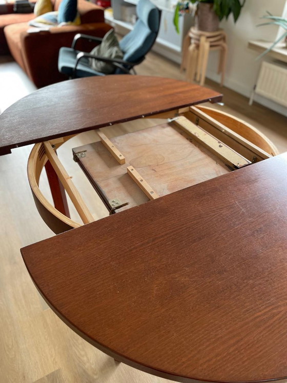 Mid Century Esstisch - ausziehbar – Esstische, Holz (photo 4 of 9)