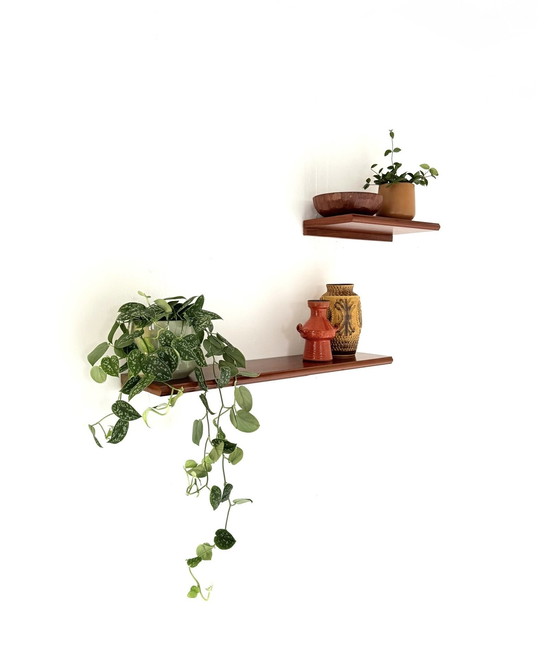Image 1 of Set of 2 vintage wall shelves '80