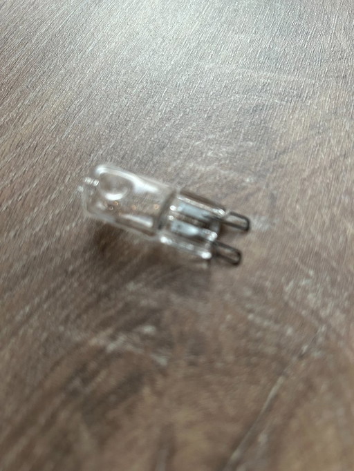 Lampada in vetro fumé - lampada da tavolo/notte - Vintage - alogena