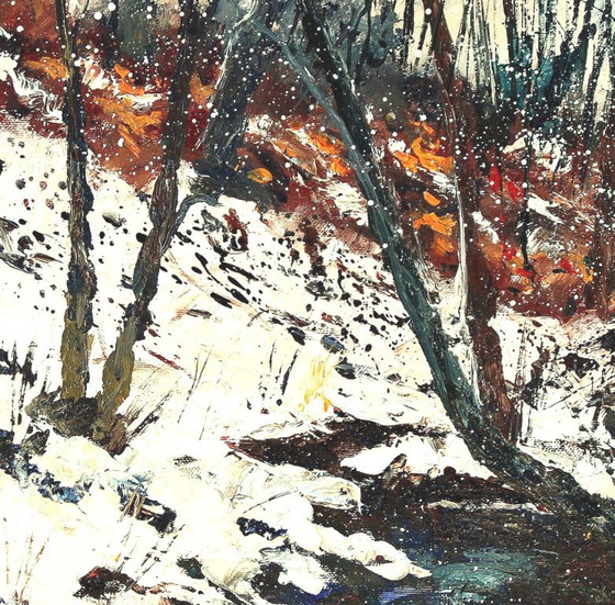 River In Winter – Paintings & Drawings, Canvas (photo 3 of 5)
