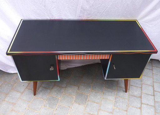 Colorful vintage desk