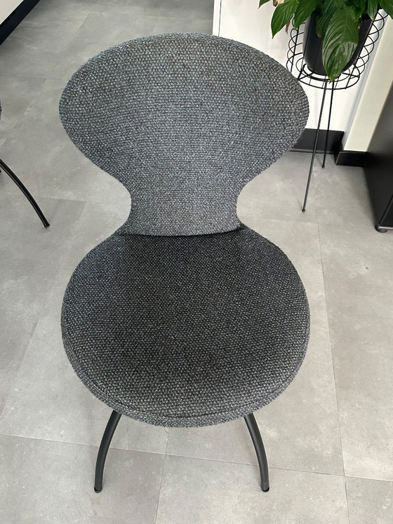 Bree’s New World - Steely Dining Table With 5 Matching Rikki Chairs – Bree's New World, Metal, Textile (photo 5 of 6)