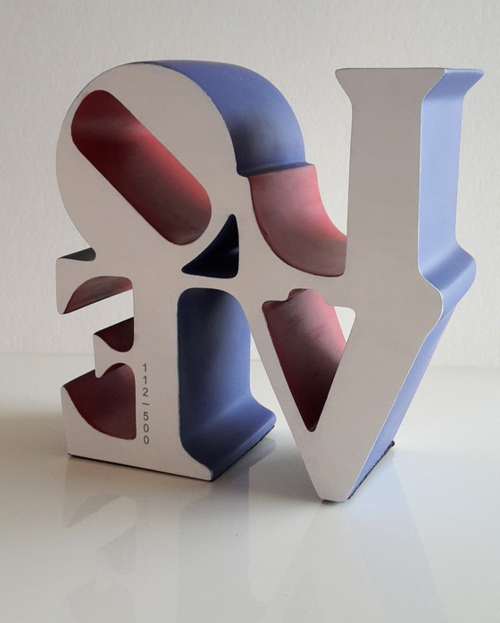 Image 1 of Robert Indiana - Sculpture Love - Blue, Red and White