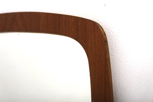 Scandinavian teak mirror, 68x39cm, Sweden, 1960
