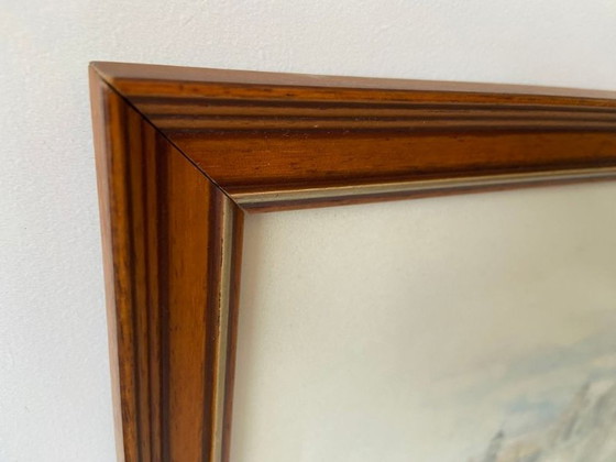 Image 1 of Mixed media, pencil, watercolor, Chambord Castle, art, France, painting, framed