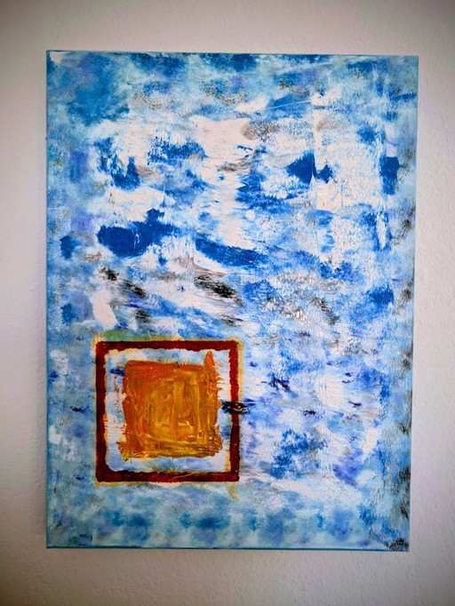 Enzo SAN MARCO - Squares in the infinity - Artist painting