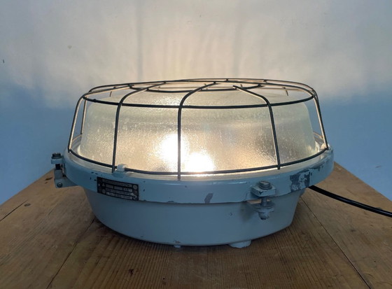 Image 1 of Applique vintage in alluminio pressofuso grigio industriale, anni '80