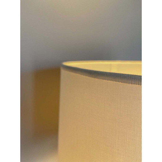 Image 1 of Vintage white lacquered ceramic table lamp, Italy 1970