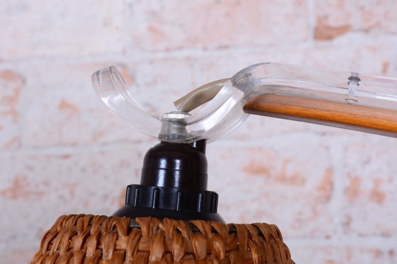Restaurierte Mid-Century Stehlampe von Krásná Jizba, Buche, Rattan, Tschechisch, 1950er Jahre – Stehleuchten (photo 4 of 15)