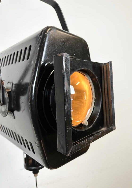Image 1 of Vintage Black Theatre Spotlight, 1950s