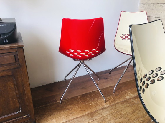 Image 1 of Vier Calligaris Italiaanse Vintage stoelen