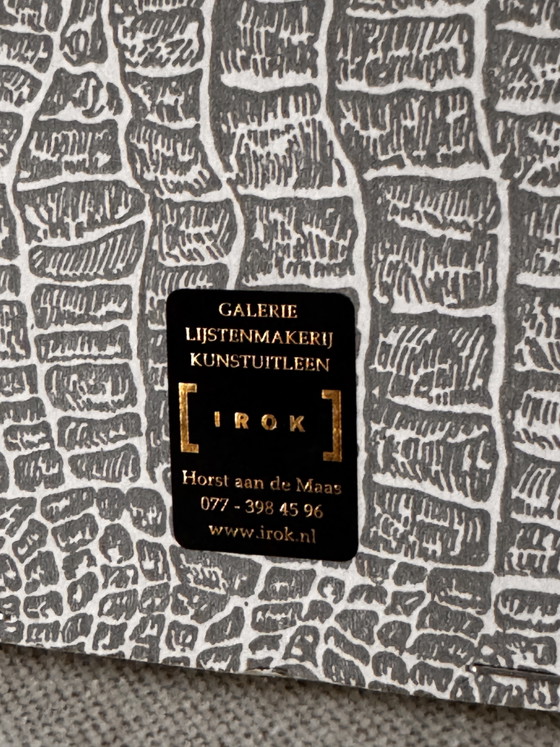 Sérigraphie Originale Henk Vierveijzer, Signée 06/90, Encadrée – Objets d'art, Glass, Paper (photo 5 of 6)