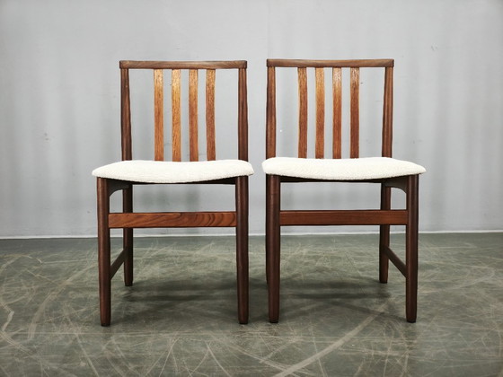 Image 1 of Set of Four Danish Teak Dining Chairs, Scandinavia, 1960s