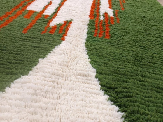 Image 1 of Custom Green Moroccan Carpet 200cmx300cm 
