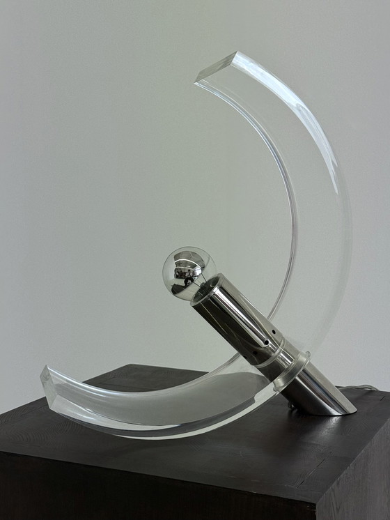 Image 1 of Lampe de table en plexiglas de François Arnal pour Atelier A