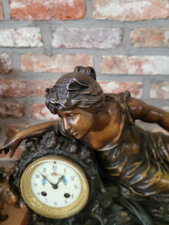 Image 1 of Juego de relojes franceses antiguos de 3 piezas (aprox. 1890-1910) – Signé Guillemin