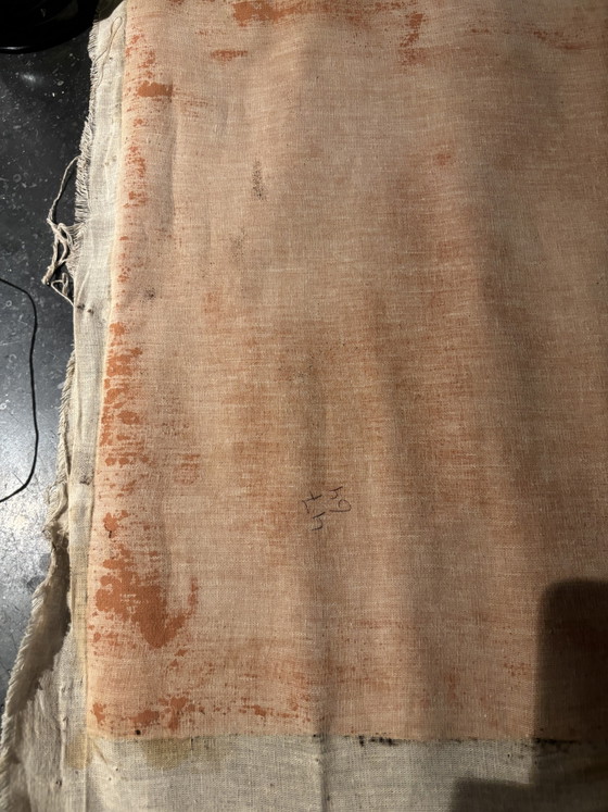 Antico dipinto peruviano su lino, Arte, Tela, Nero (foto 3 di 6)