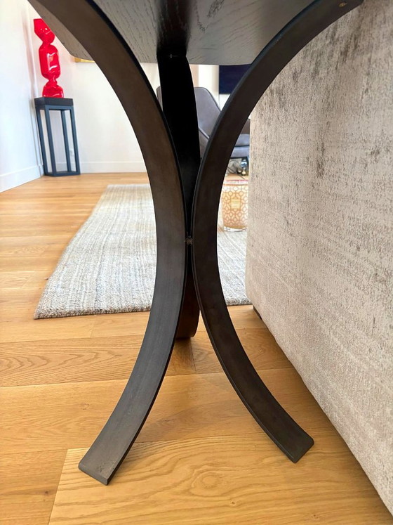 Pair of BS Style Side tables in black oak and iron – Wood (photo 4 of 5)