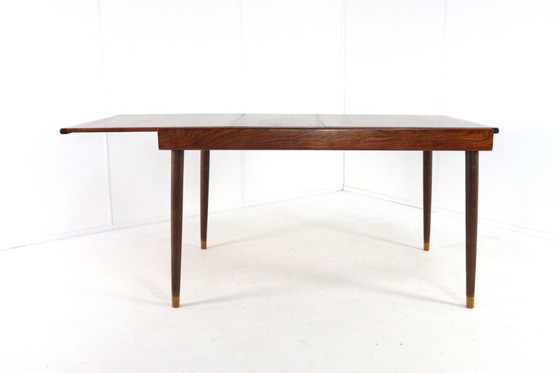 Image 1 of Extendable rectangular rosewood dining table vintage