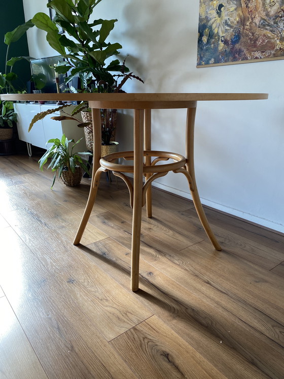 Image 1 of Vintage Round Dining Table Beech