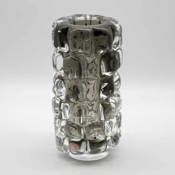 Image 1 of Frantisek Vizner PINEAPPLE ANANAS TOFFEE Art Glass Vase Czech 60s