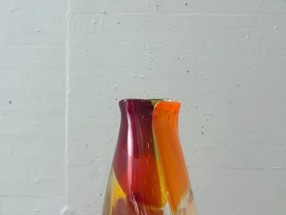 Image 1 of Jarrón de cristal de estudio de Mdina Glass Malta, década de 1970.
