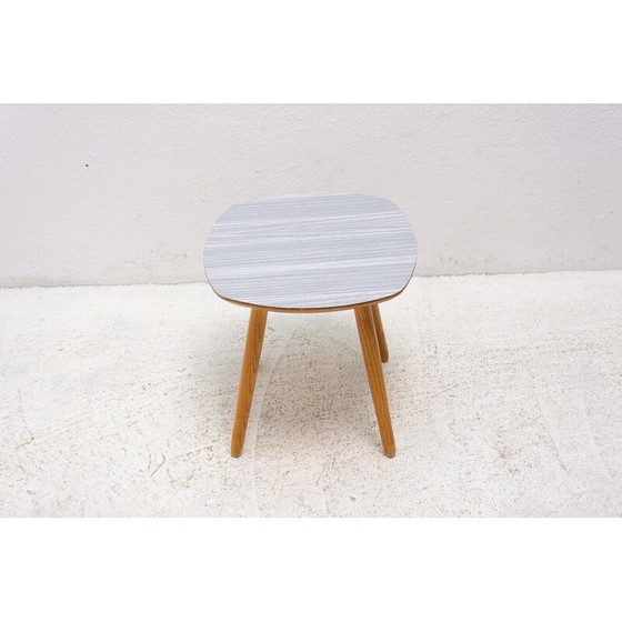 Image 1 of Vintage stool in wood and formica, Czechoslovakia 1960s