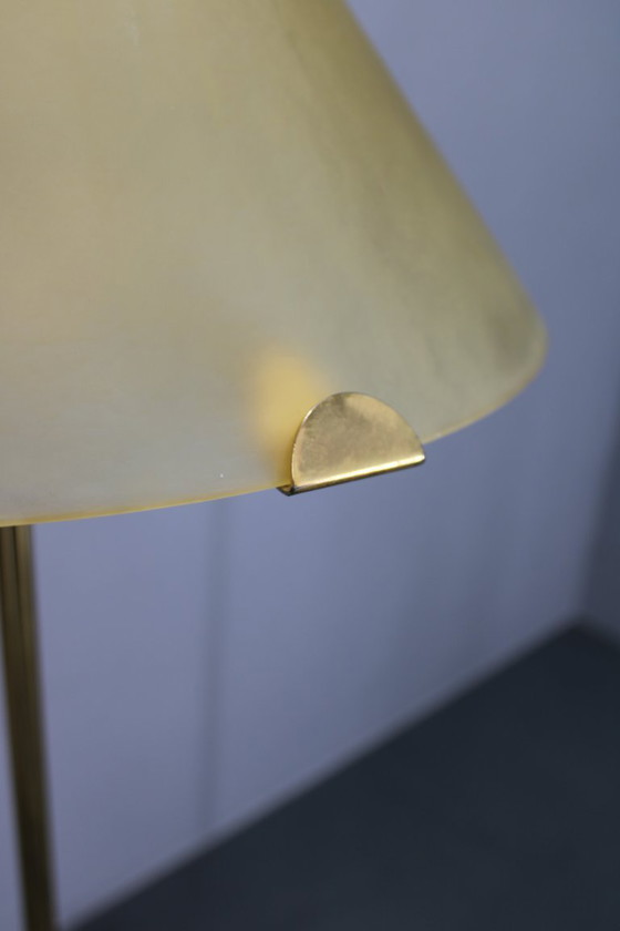 Image 1 of 1980er Jahre Paar VeArt-Murano Stehlampen in Messingausführung ,Italien