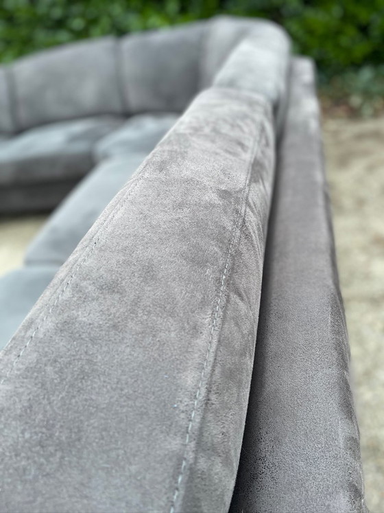 Image 1 of Grote antracietkleurige hoekbank - Ruime loungebank - Gratis levering