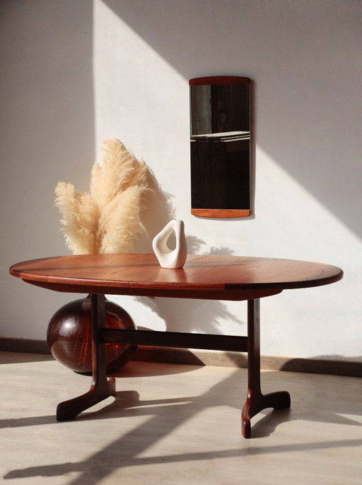 Table à manger ovale teck - 6 à 8 pers. - Modèle Fresco - G Plan