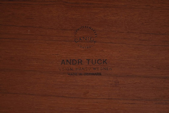 Image 1 of Seltener Hans Wegner 'Sawbuck' Tisch, DK 1960er