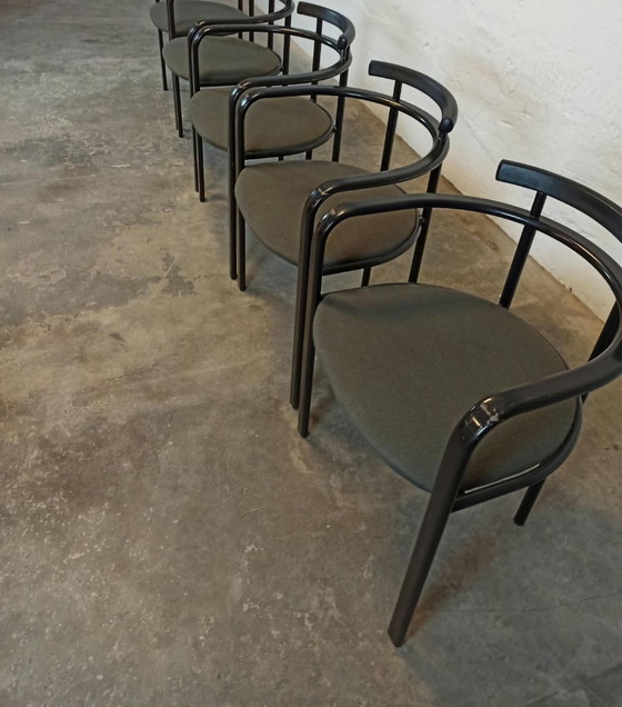 4 x sillas de comedor Carlo Bimbi – Textil, Metal (photo 10 of 15)