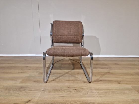 Image 1 of Vintage Chair - Stoel - Bruin - Stof - Design