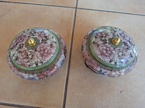 Bols cloisonnés – Métal, Bois (photo 2 of 8)