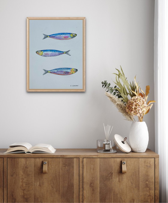 Acquerello Sardine – canson, Decorazioni murali, Paper (photo 8 of 8)