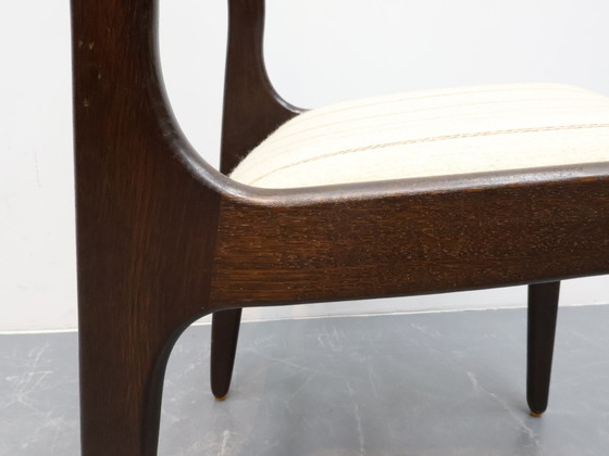 Image 1 of Deense vintage eetkamerstoelen eikenhout natureltint 