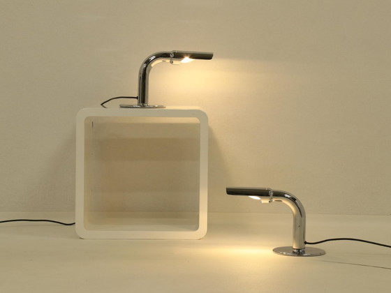Image 1 of Set di 2 lampade da tavolo modello Gulp di Ingo Maurer, Germania, anni '60