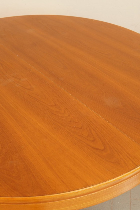 Image 1 of An exceptional Italian brutalist dining table in solid oak