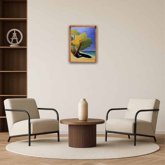 Image 1 of Öl auf Leinwand. Größe 46 x 33 cm.