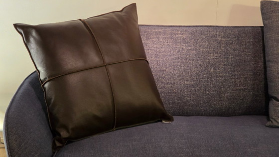 Image 1 of Hülsta Sofa S480 4 zitsbank Saffierblauw