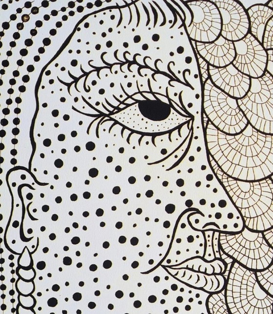 Image 1 of Da Yayoi Kusama, Autoritratto, litografia, anni '90