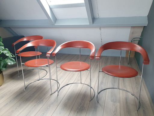 4 Arrben Italy design dining table chairs