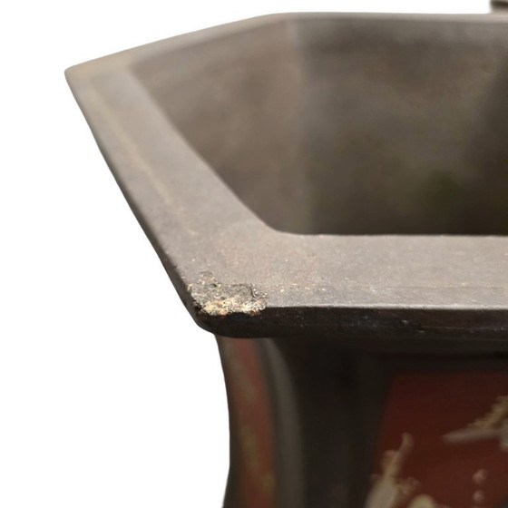 Image 1 of Set di vasi da giardino cinesi in gres, fine del XX secolo