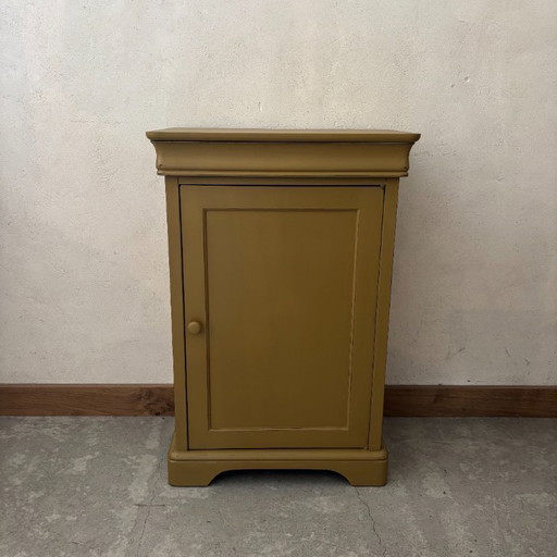 Wooden bedside table