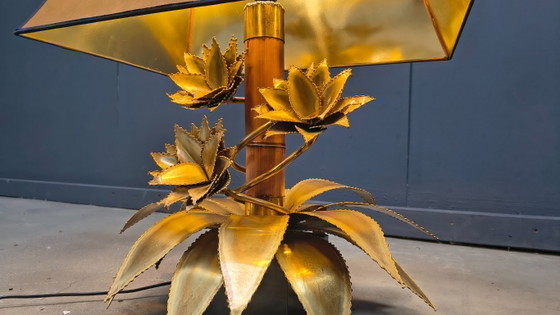 Image 1 of Maison jansen floral table lamp, 1970s