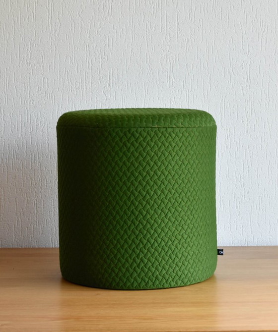 Image 1 of Pouf rotondo verde in tessuto Kvadrat Beans – Ø37cm x H40cm